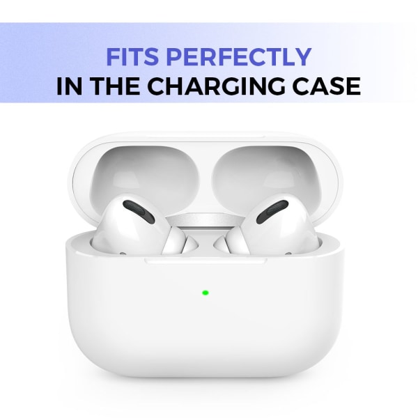 6 st silikon örontips för Air Pods Pro vit