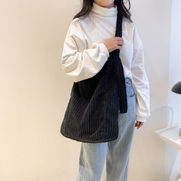 Lærredsskuldertaske Crossbody-taske SORT STYLE 1 STYLE 1 black style 1-style 1