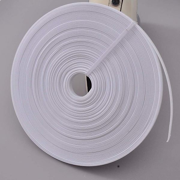 1 Rulle 50 Yards Polyester Udbening Syning Udbening Hvid Udbening