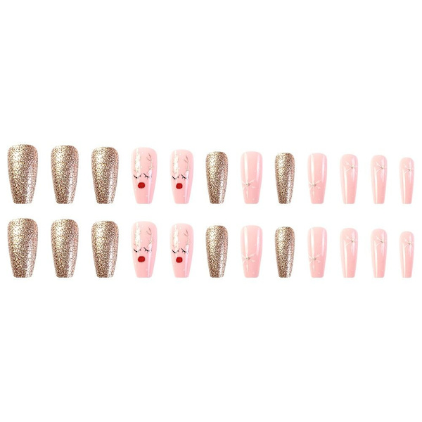 Christmas French Fake Nails False Nail Press on Nails