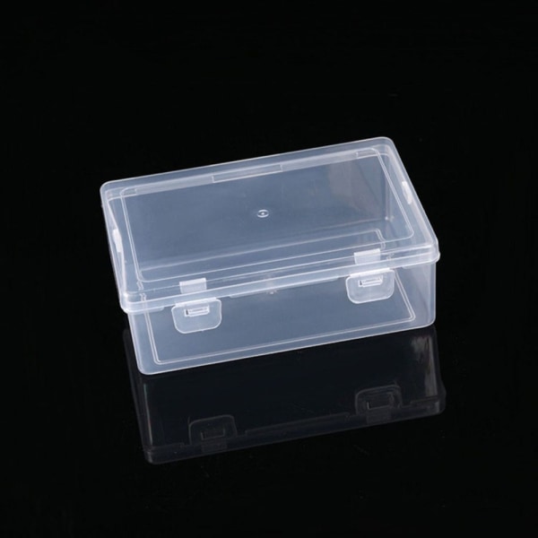 Förvaringslåda Smycken Pärlor Behållare TRANSPARANT 12,4X8,5X4,3CM Transparent 12.4x8.5x4.3cm