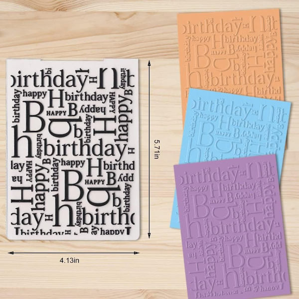 3-D texturerade avtryck Bakgrund prägling mapp Glad