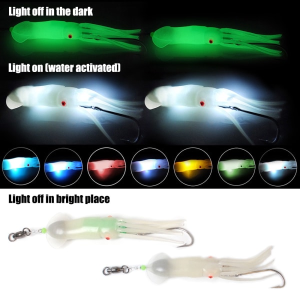Led Fish Lamp Lure Light RÖTT red