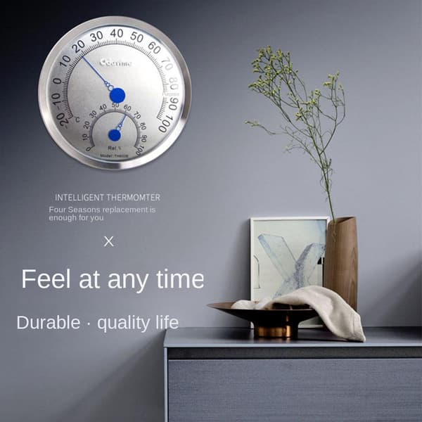 Analog Hygrometer Innendørs termometer UTEN BRAKETT UTEN Without bracket