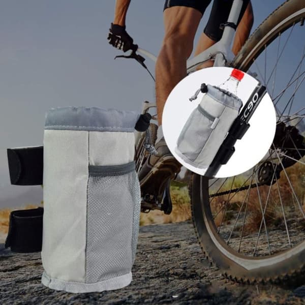 Sykkel Vannflaskepose Koppholder GRÅ grey