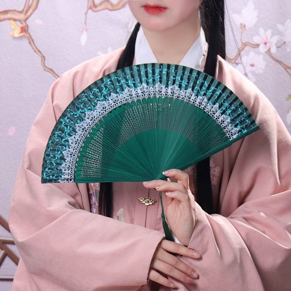 Skiftende Crown Fan Folde Fan LILLA purple