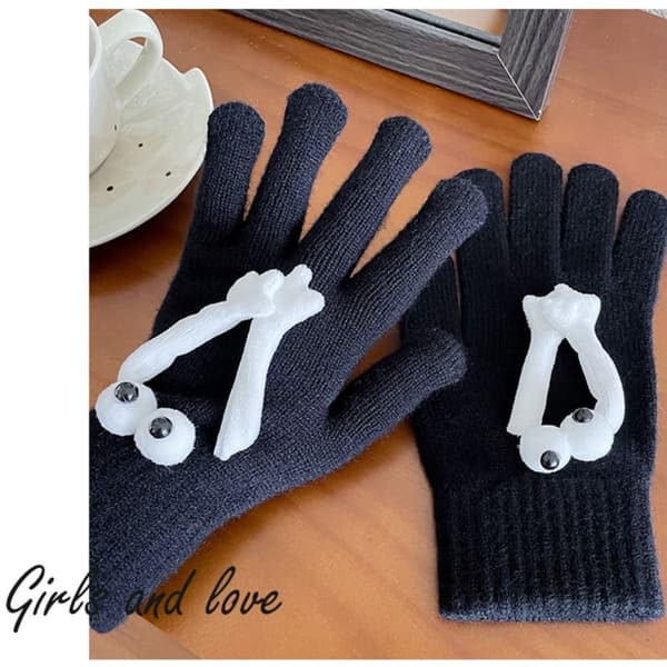 Hand in Hand Handsker Strik Handsker SORT black