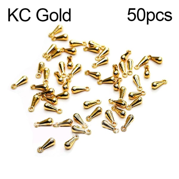 50 stk Mini anheng spenne vanndråpe anheng KC GOLD KC GOLD KC Gold