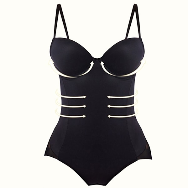 Body Shapewear Slimming Underkläder SVART M black M