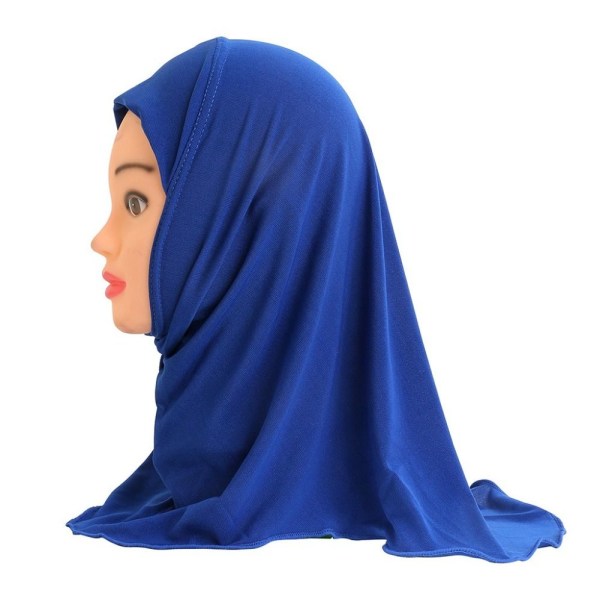 Muslimsk hijab til børn, islamisk tørklæde sjaler MARINEBLÅ navy blue