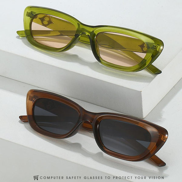 Cat Eye Solbriller Star Y2K Solbriller LEOPARD LEOPARD Leopard