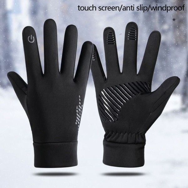 Lämpimät thermal Ratsastushanskat BLACK M black M