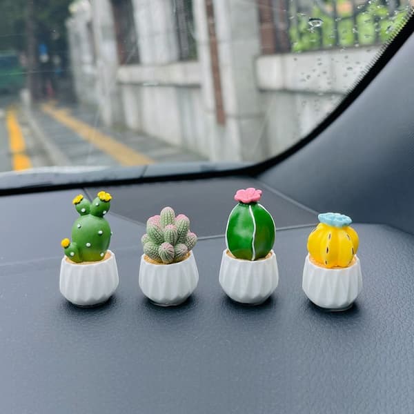 2st kaktusfigurer Prydnad bilinteriörprydnader G G G