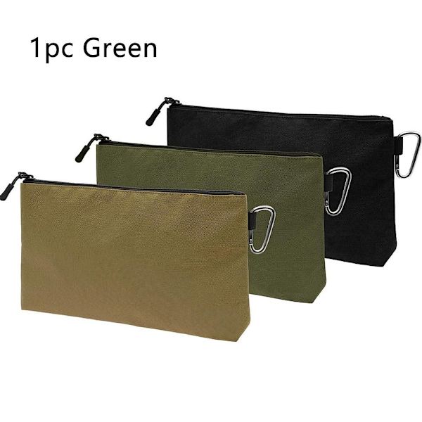 Työkalupussi Vetoketjukassi VIHREÄ VIHREÄ Green