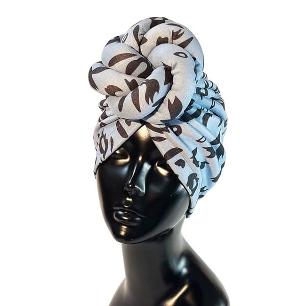 Knyttet Head Wrap Head Cap GRÅ gray