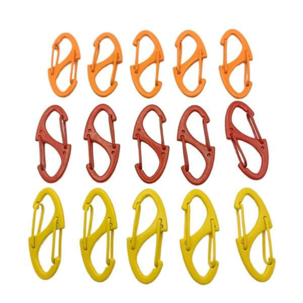 10 st Alloy Karbinhake Release Spänne GUL YELLOW