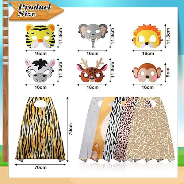 Dyrekostume Cape Jungle Dyremaske STYLE 2 STYLE 2 Style 2