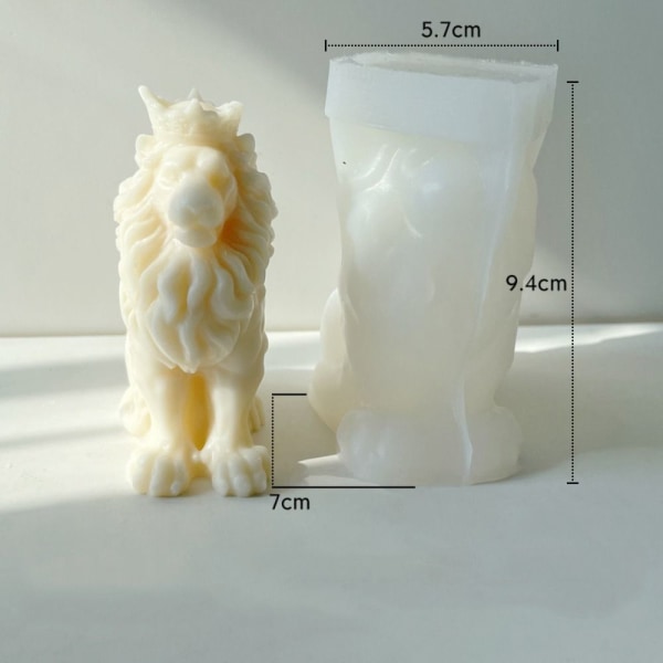 3D løvelysform 3D kunstvoksform Silikoneform
