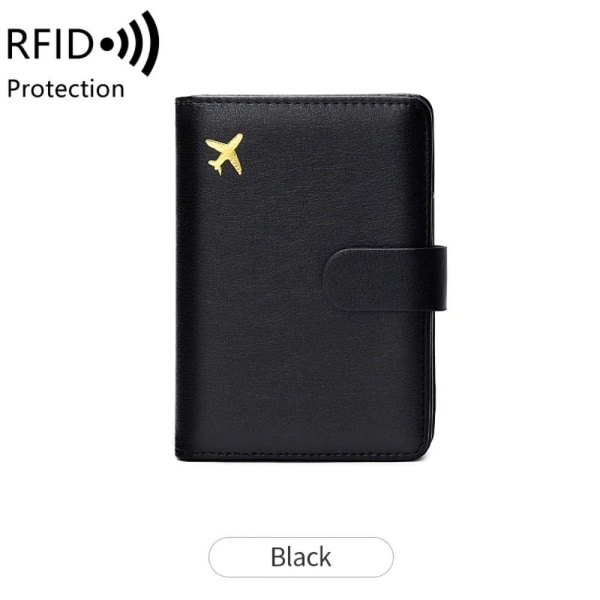 Passdeksler RFID Passport Clip SVART black