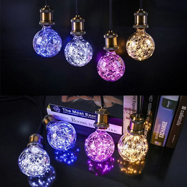Scen Glödlampa Koppartråd Glödlampa MULTICOLOR Multicolor