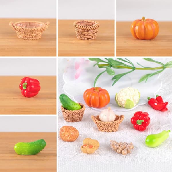 10st Imitation Vegetable Ornaments Imitation Vegetable Micro 9