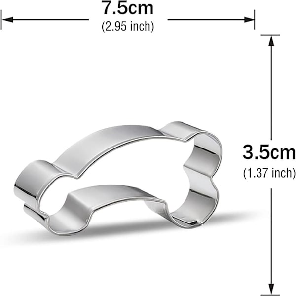 4 stk Kiksforme i rustfrit stål Creative Cookie Cutters SET