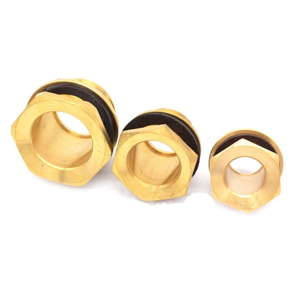 2 stk Messing Vandtank Connector Vandtank Afløbsadapter 1 TOMME 1 Inch