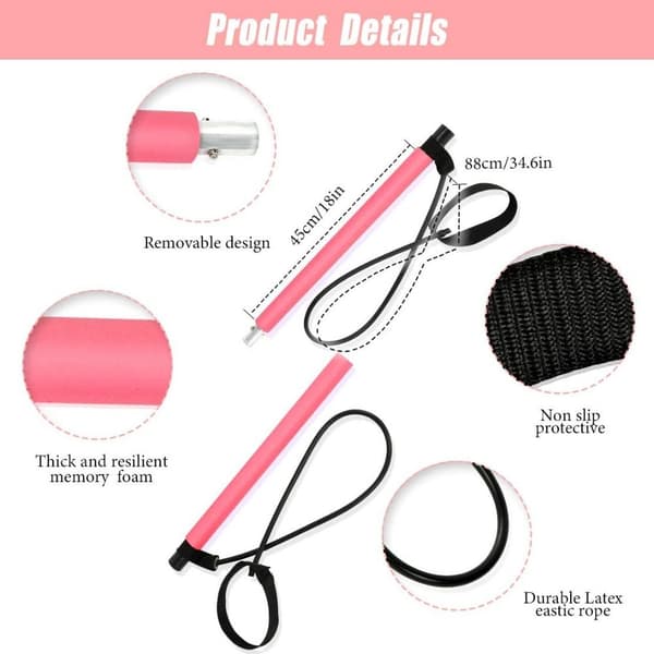 Pilates Bar Pedal Exerciser ROSA pink