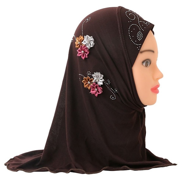 Islamisk Scarf Head Wrap MÖRKT KAFFE dark coffee