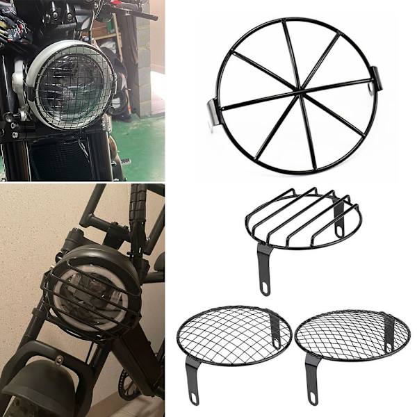 Moottoripyörän mesh cover verkkolamppuvarjostin 3 3 3