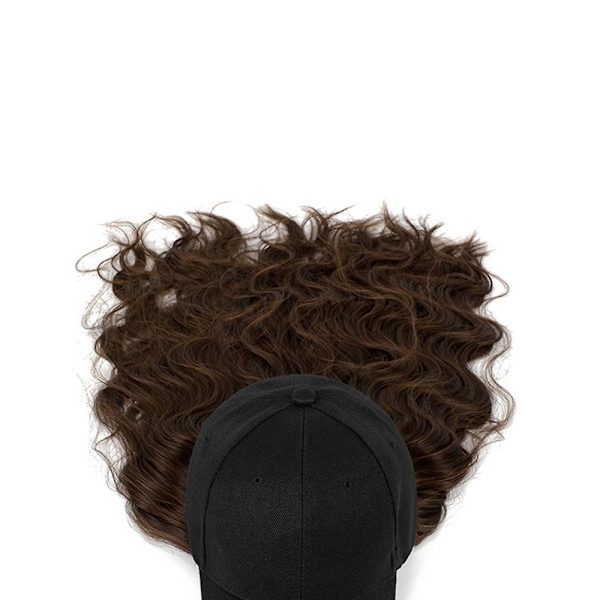 Connect Wig Justerbar LYSEBRUN SORT HUE SORT HUE light brown Black hat-Black hat