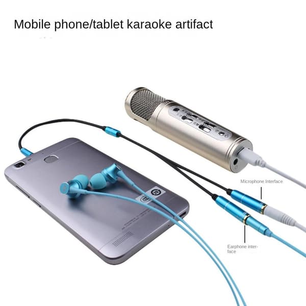 2 kpl äänikaapeli Audiosovitinkaapeli MUSTA Black