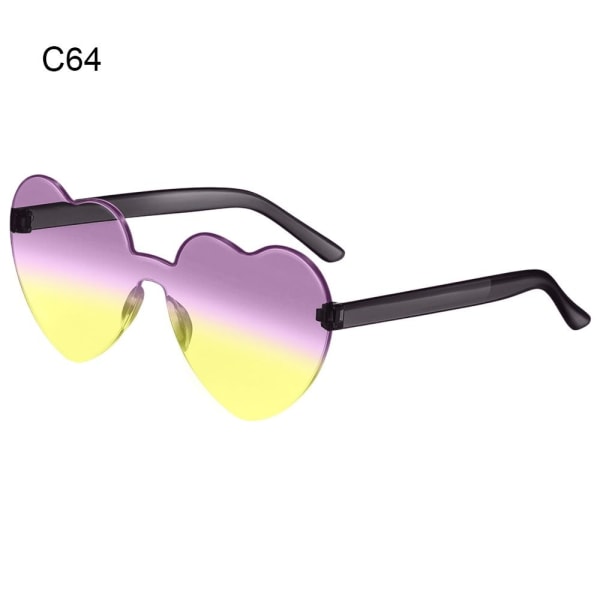 Hjerteformede solbriller Hjertebriller C64 C64 C64