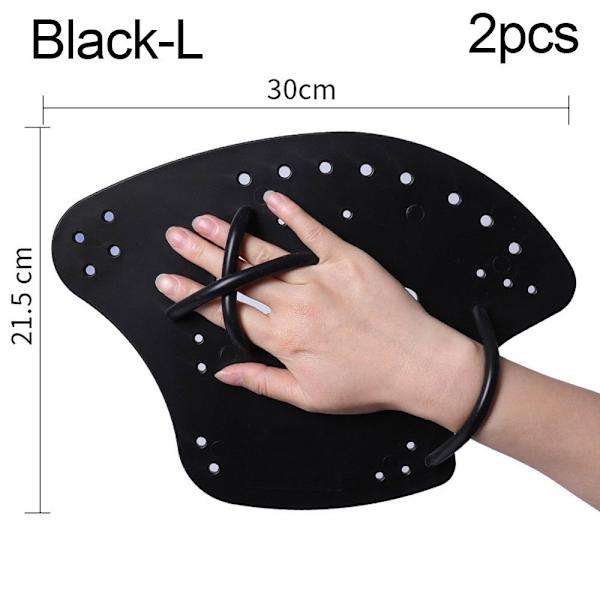 Flipper Flat Paddle Swim Paddle SORT L black L