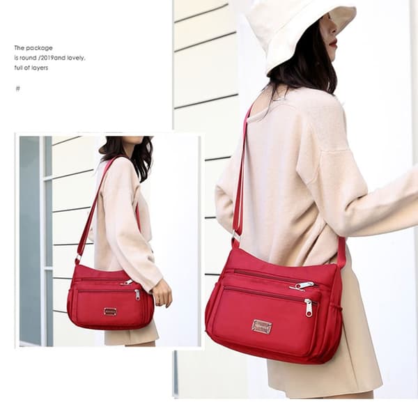 Messenger Tasker Crossbody Pack RØD red