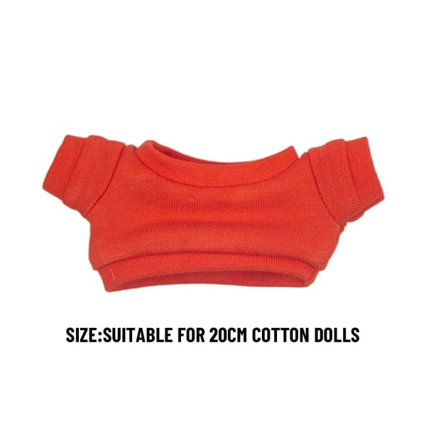 20 cm docka kläder Docka tecknad T-shirt 8 8 8