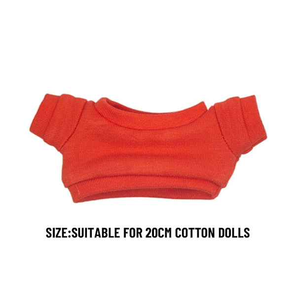 20 cm T-shirt för dockakläder Tecknad docka 3 3 3