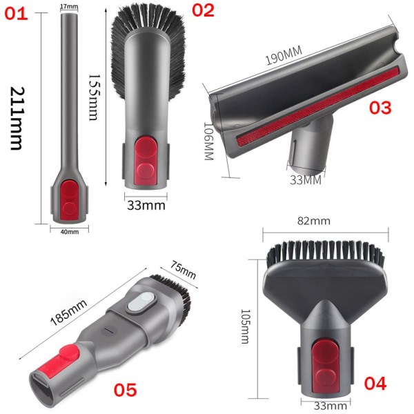 Støvsugerbørstehode for Dyson V7 V8 V10 V11