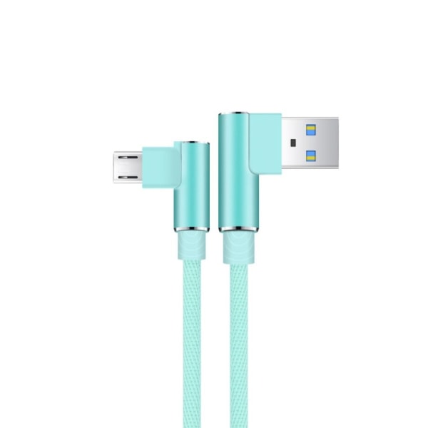2 st Datakabel Laddkabel GRÖN MICRO USB MICRO USB Green Micro USB-Micro USB