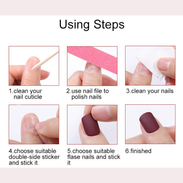 French Fake Nails Ballerina False Nail L L