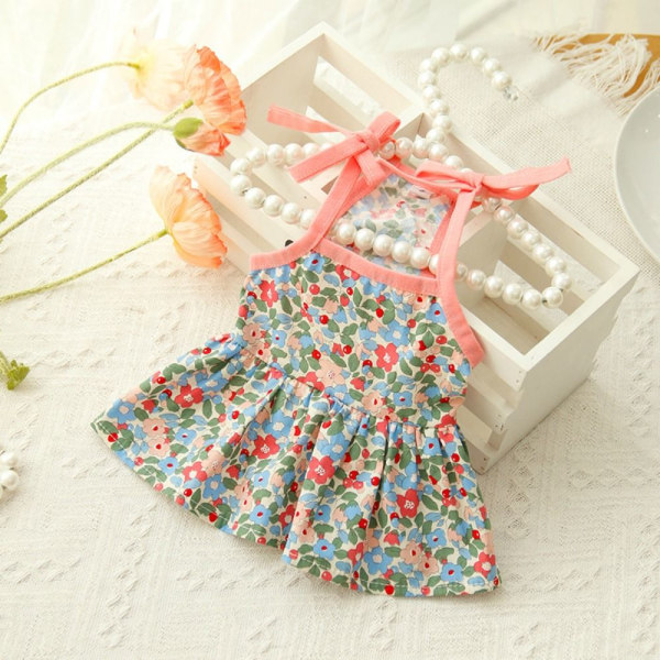 Pet Dress Hängselkjol BLÅ L Blue L