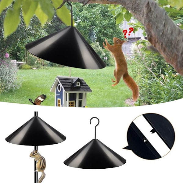 Squirrel Baffle Bird Feeder Pole 18INCHWITH HOOK WITH HOOK 18inchwith hook