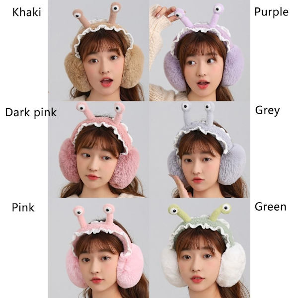 Pehmoinen korvanlämmitin Talvilämmin kuulosuojaimet DARK PINK BEAR BEAR Dark pink Bear-Bear