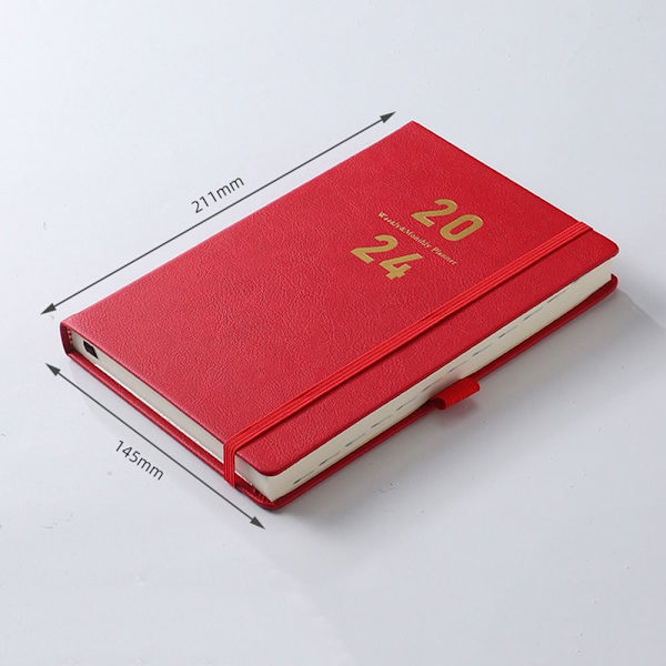 Planbok Agendabok RØD Red