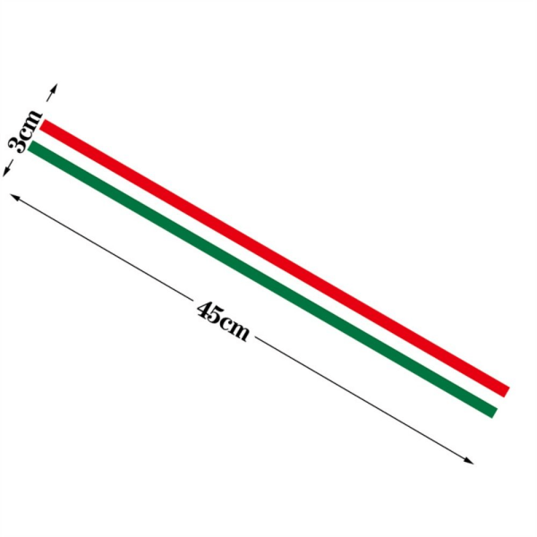 Moottoripyörän heijastava tarra etupuskuritarra 45CMX4.5CM 45cmx4.5cm