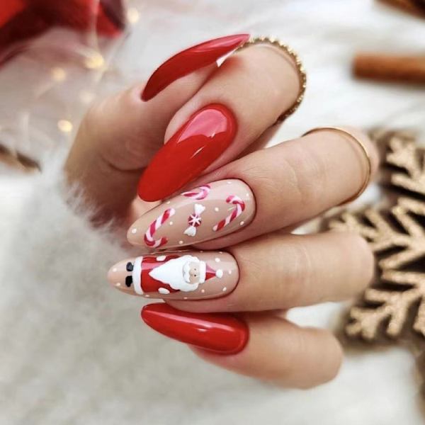 Almond Fake Nails Tekokynnet ranskalaiset SD-06 SD-06 SD-06