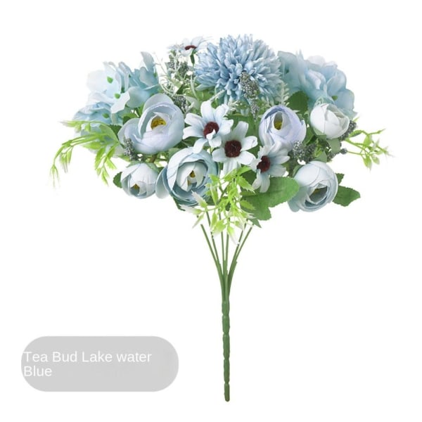 Simulera konstgjorda blommor Konstgjord blomma VIT GRÖN VIT White Green