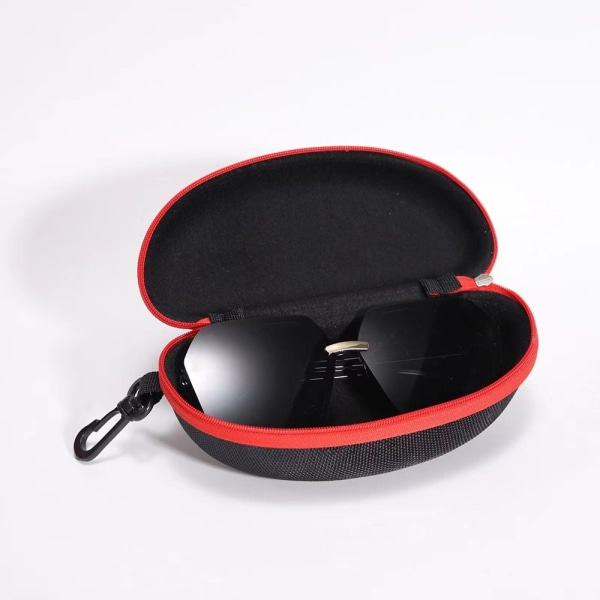 2 stk Glidelås Solbriller Hard Case Eye Briller Solbriller Protector BLUE