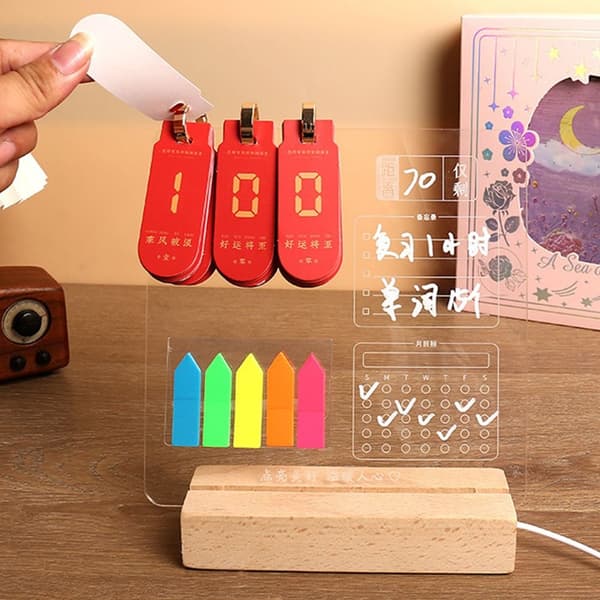 LED Nattlys Nedtelling Note Board 01 01 01