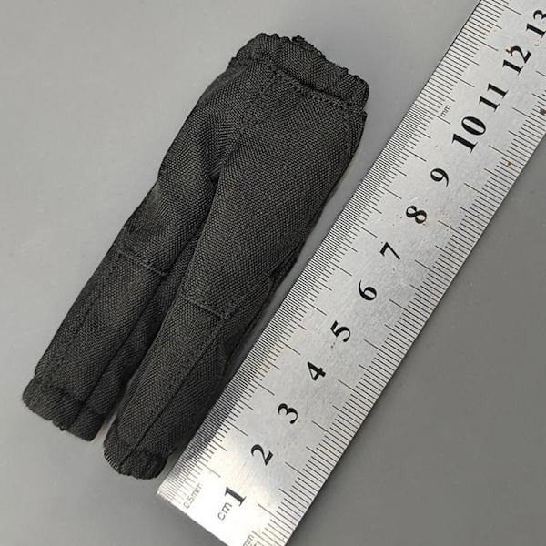 1/12 Miniatyrklær Soldat Fritidsbukse SVART Black